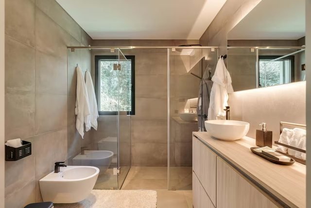 Bathroom with walk-in shower